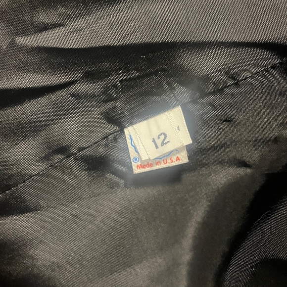 Vintage Black Wool Coat with Velvet Shawl Collar - Union Made - Picture 3 of 7